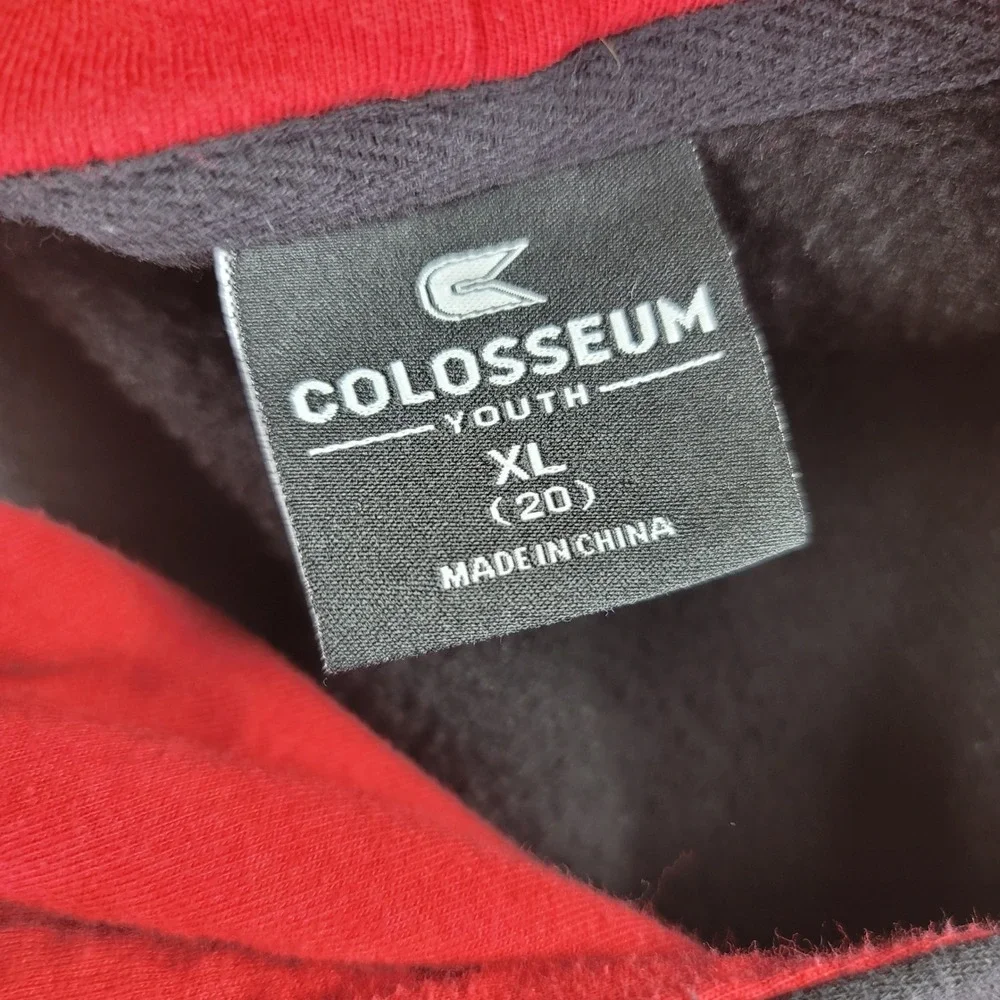 Oklahoma Sooners Colosseum Hoodie Youth XL Black Embroidered Pullover